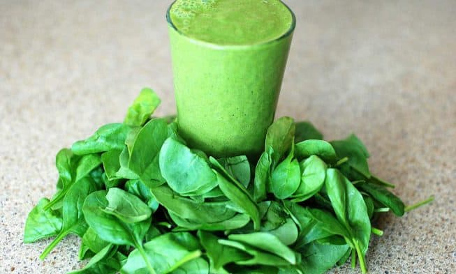 Cocktail aus Spinat
